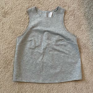 Lululemon French Terry open back tank size 4 grey
